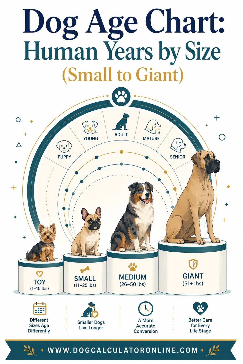 Dog Age Chart: Human Years by Size (Small to Giant)
