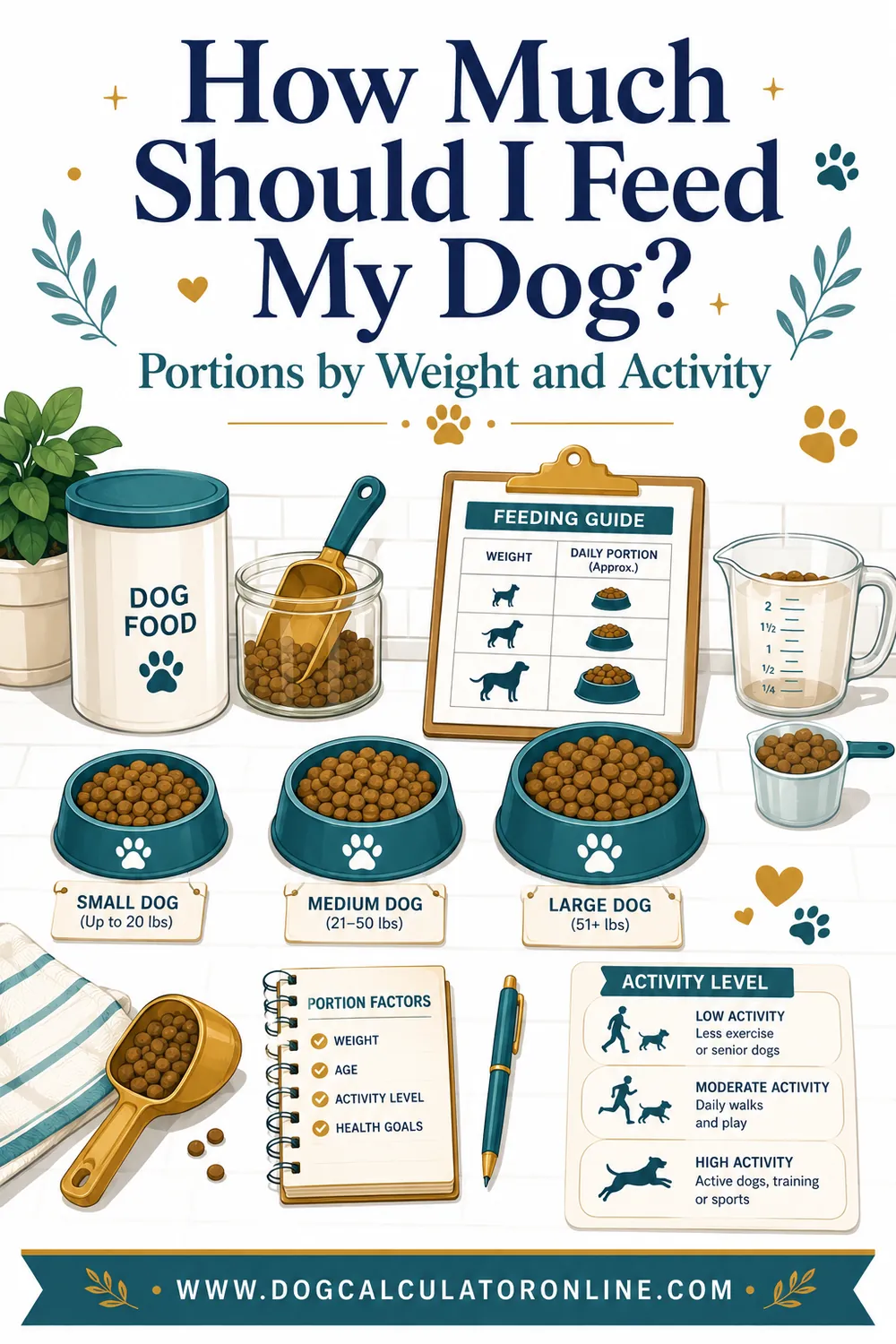 How Much Should I Feed My Dog? Portions by Weight and Activity
