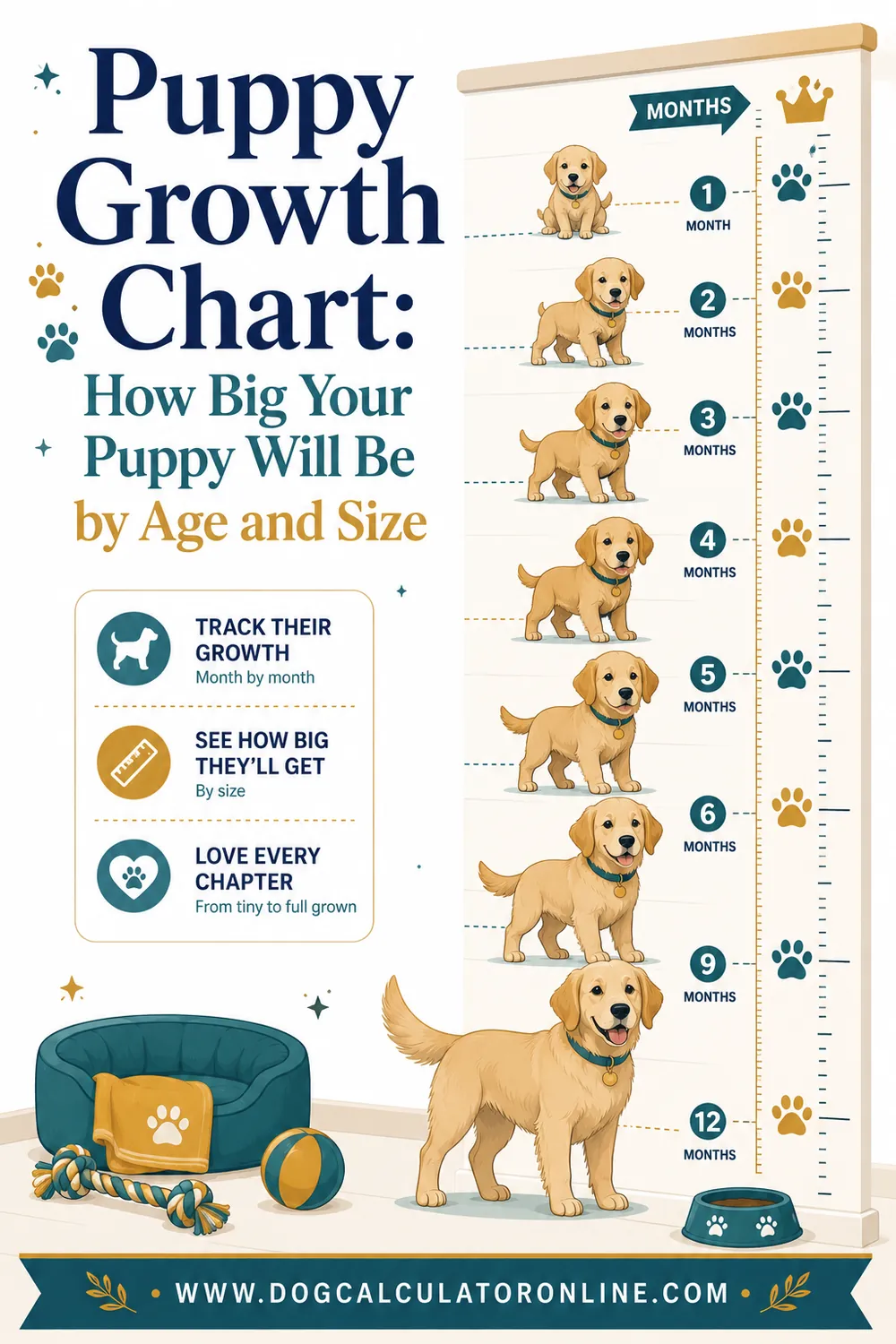 Puppy Growth Chart: How Big Your Puppy Will Be by Age and Size